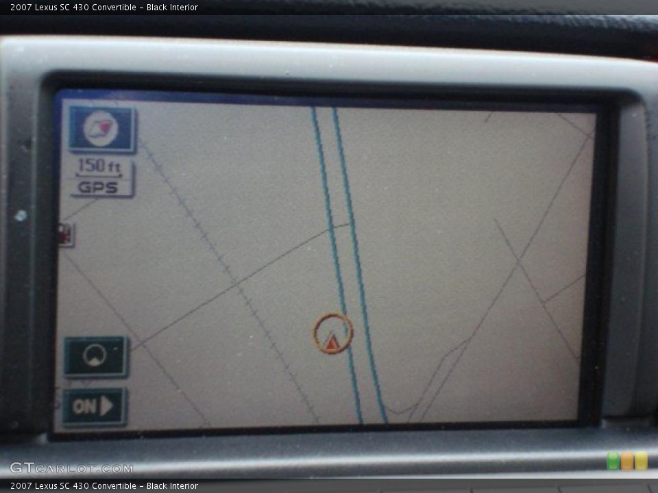 Black Interior Navigation for the 2007 Lexus SC 430 Convertible #47481875