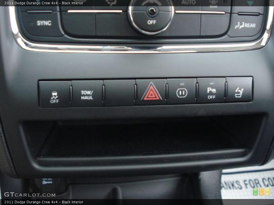 Black Interior Controls for the 2011 Dodge Durango Crew 4x4 #47482331