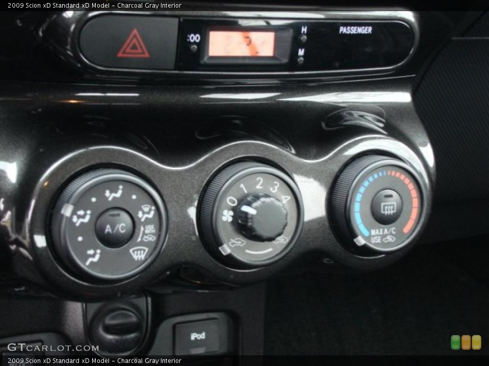 Charcoal Gray Interior Controls for the 2009 Scion xD  #47482632