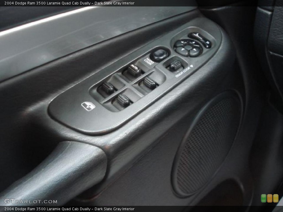 Dark Slate Gray Interior Controls for the 2004 Dodge Ram 3500 Laramie Quad Cab Dually #47485625