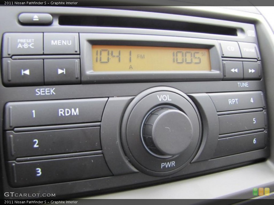 Graphite Interior Controls for the 2011 Nissan Pathfinder S #47486159
