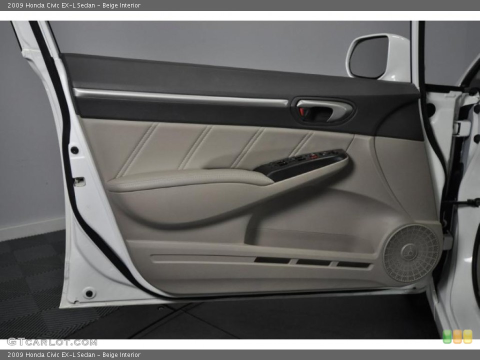 Beige Interior Door Panel for the 2009 Honda Civic EX-L Sedan #47487323