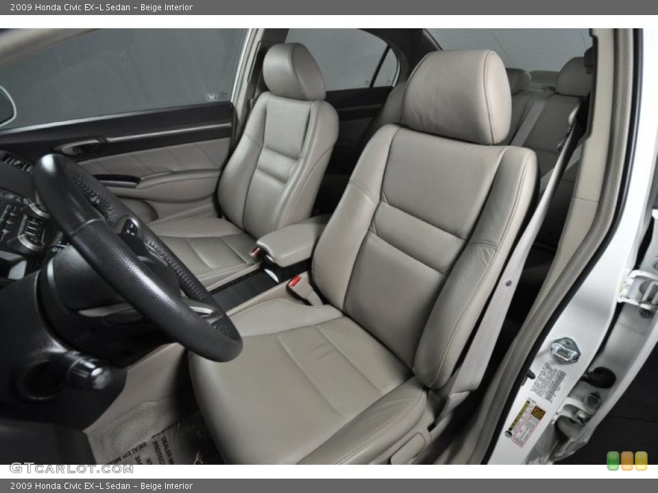 Beige Interior Photo for the 2009 Honda Civic EX-L Sedan #47487356