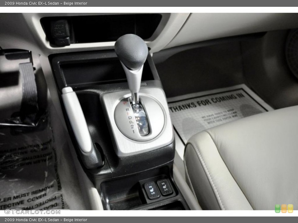Beige Interior Transmission for the 2009 Honda Civic EX-L Sedan #47487380
