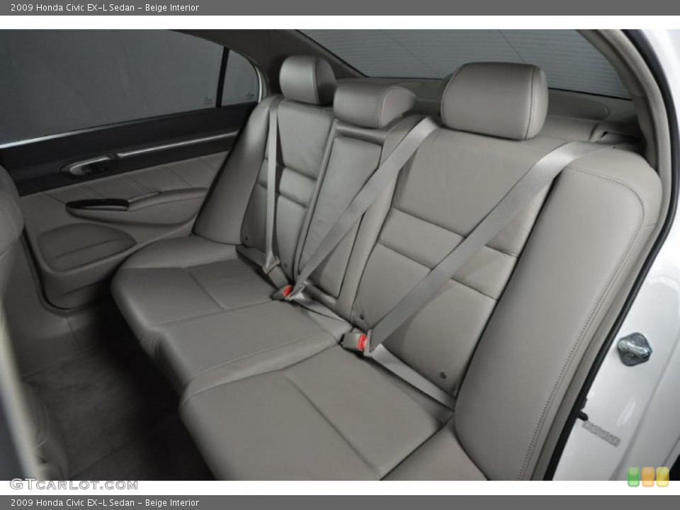 Beige Interior Photo for the 2009 Honda Civic EX-L Sedan #47487416
