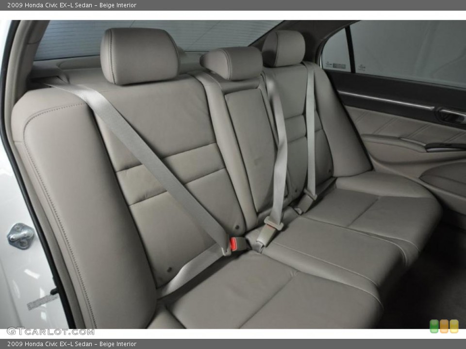 Beige Interior Photo for the 2009 Honda Civic EX-L Sedan #47487482