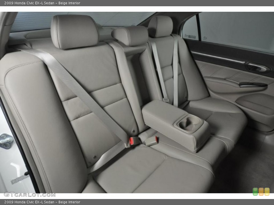Beige Interior Photo for the 2009 Honda Civic EX-L Sedan #47487494