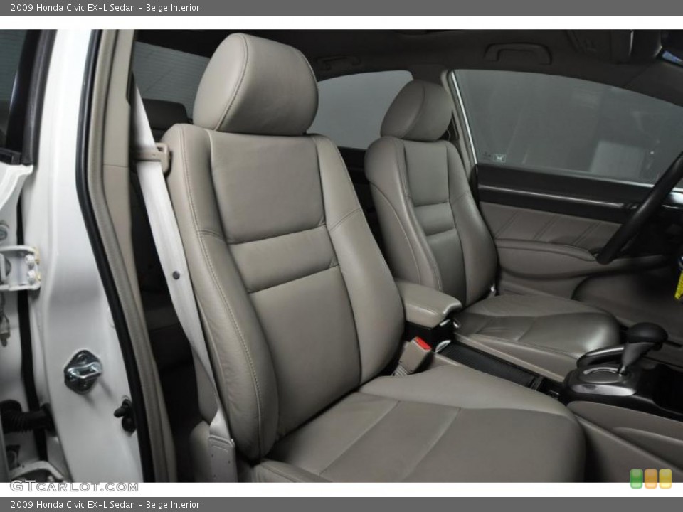Beige Interior Photo for the 2009 Honda Civic EX-L Sedan #47487530