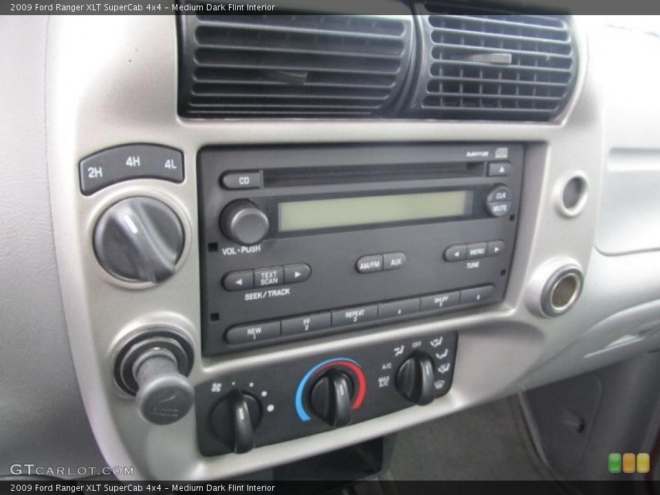 Medium Dark Flint Interior Controls for the 2009 Ford Ranger XLT SuperCab 4x4 #47488740
