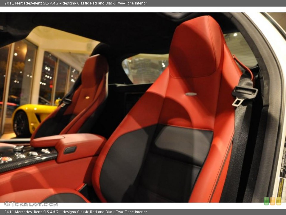 designo Classic Red and Black Two-Tone Interior Photo for the 2011 Mercedes-Benz SLS AMG #47489004
