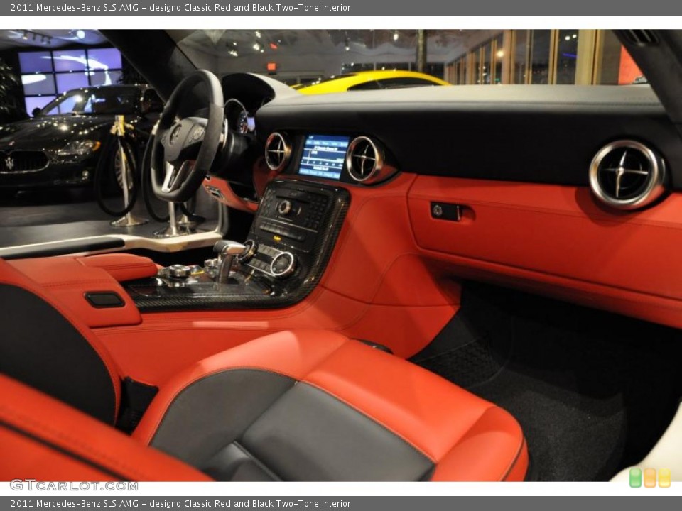 designo Classic Red and Black Two-Tone Interior Photo for the 2011 Mercedes-Benz SLS AMG #47489046