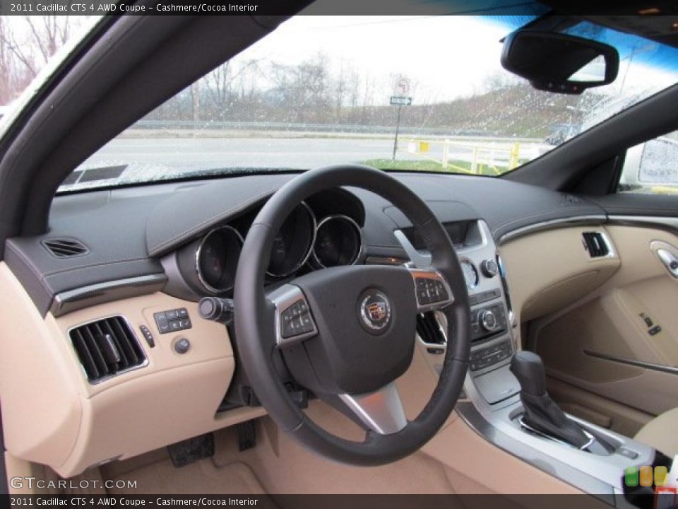 Cashmere/Cocoa Interior Dashboard for the 2011 Cadillac CTS 4 AWD Coupe #47489253