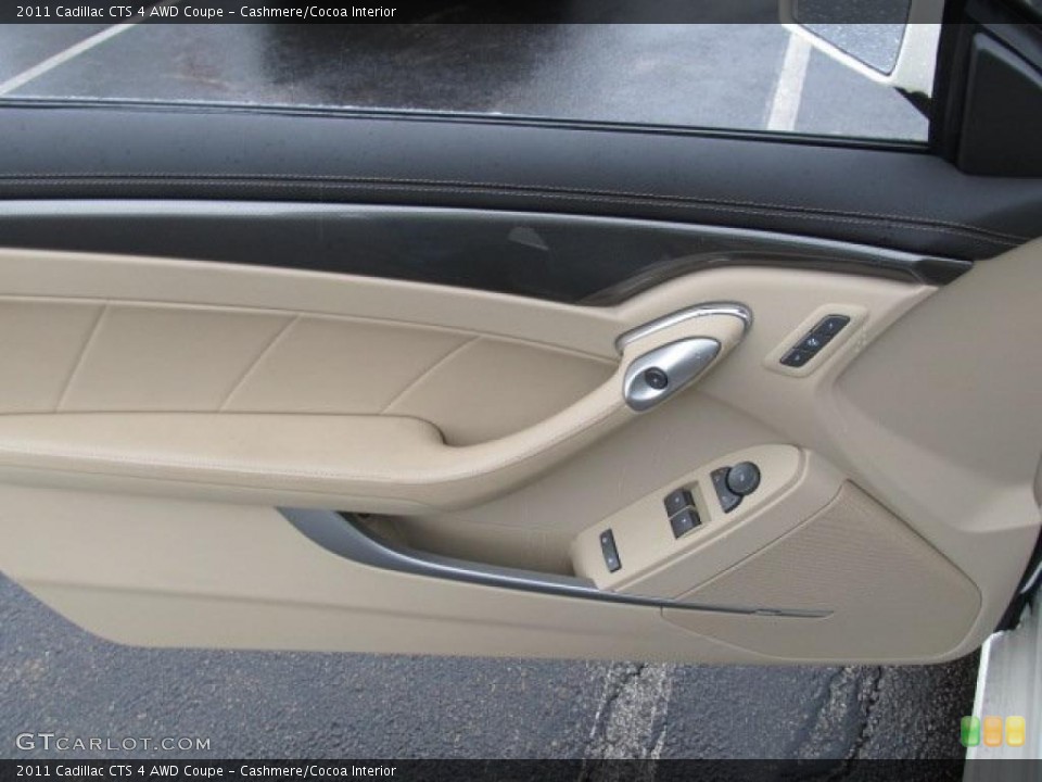 Cashmere/Cocoa Interior Door Panel for the 2011 Cadillac CTS 4 AWD Coupe #47489265