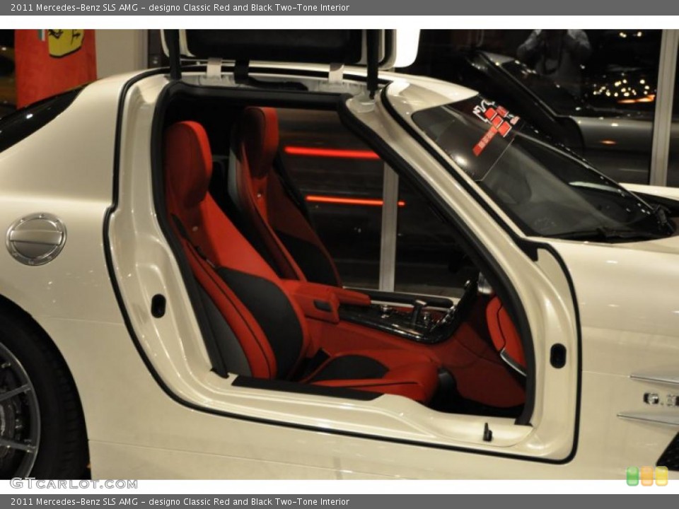 designo Classic Red and Black Two-Tone Interior Photo for the 2011 Mercedes-Benz SLS AMG #47489421