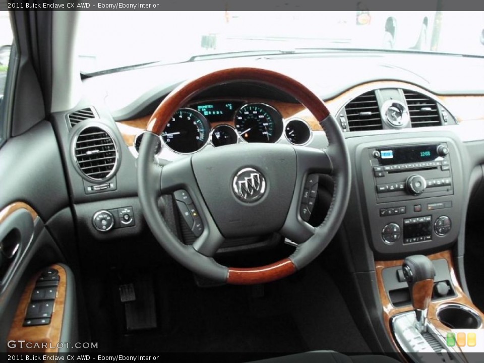 Ebony/Ebony Interior Dashboard for the 2011 Buick Enclave CX AWD #47490129