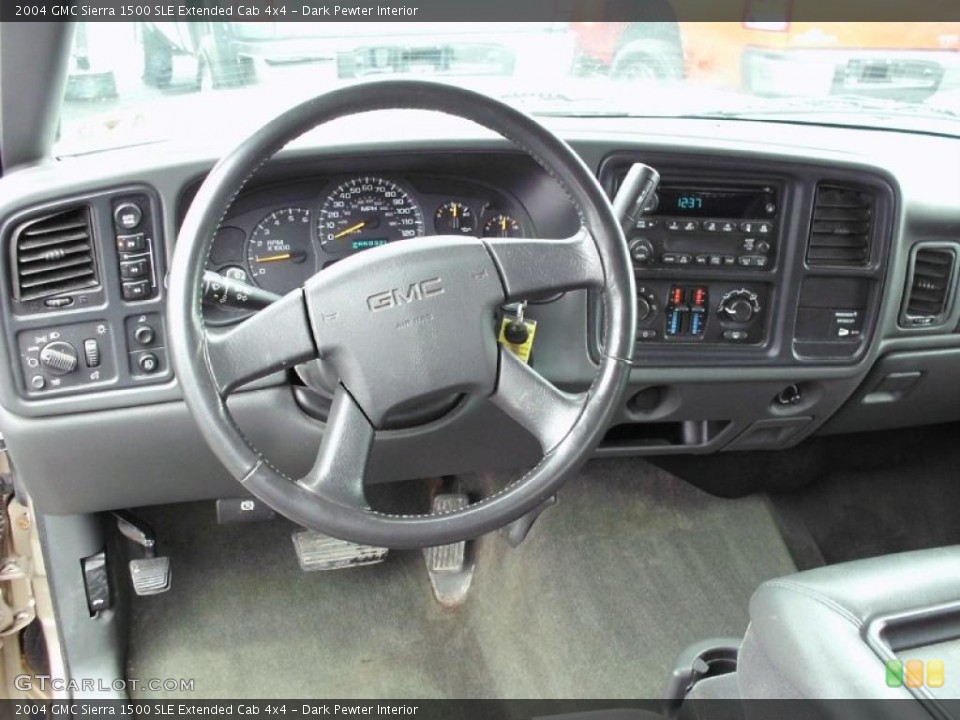 Dark Pewter Interior Dashboard for the 2004 GMC Sierra 1500 SLE Extended Cab 4x4 #47490387