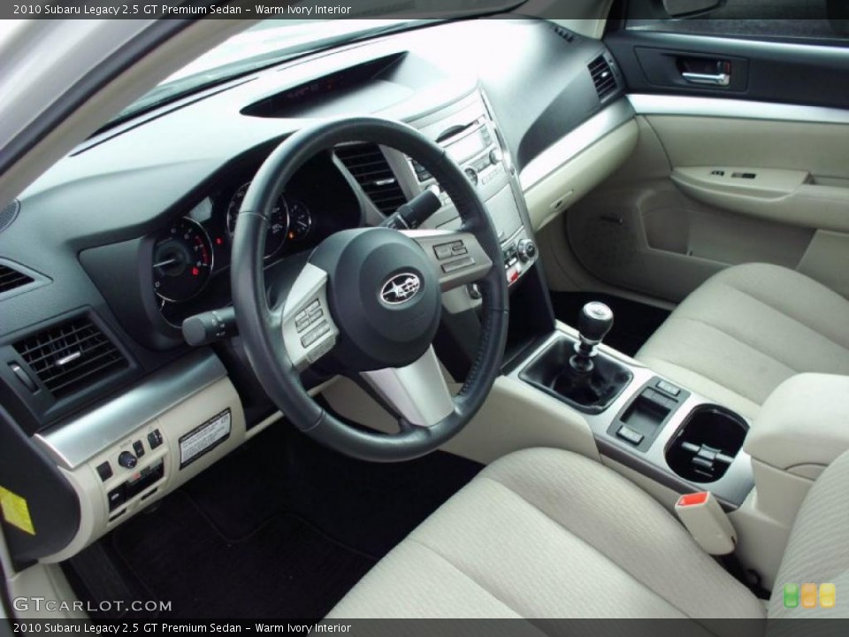 Warm Ivory Interior Photo for the 2010 Subaru Legacy 2.5 GT Premium Sedan #47490843