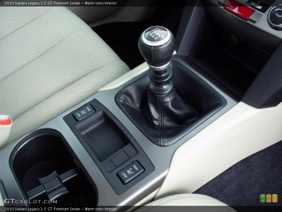 Warm Ivory Interior Transmission for the 2010 Subaru Legacy 2.5 GT Premium Sedan #47490942
