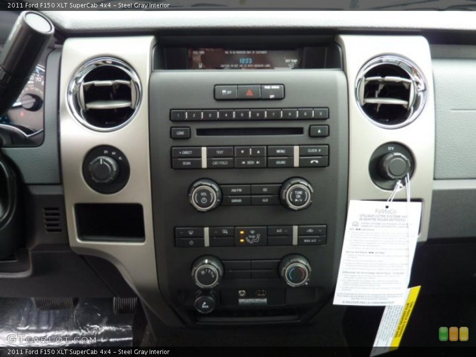 Steel Gray Interior Controls for the 2011 Ford F150 XLT SuperCab 4x4 #47492991