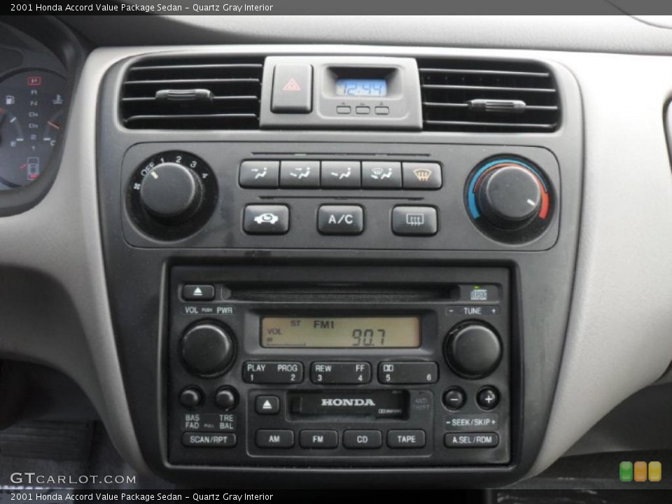 Quartz Gray Interior Controls for the 2001 Honda Accord Value Package Sedan #47493282
