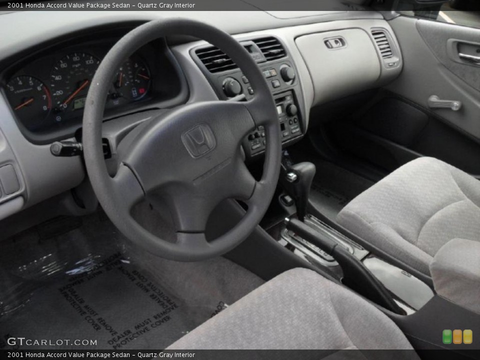Quartz Gray 2001 Honda Accord Interiors