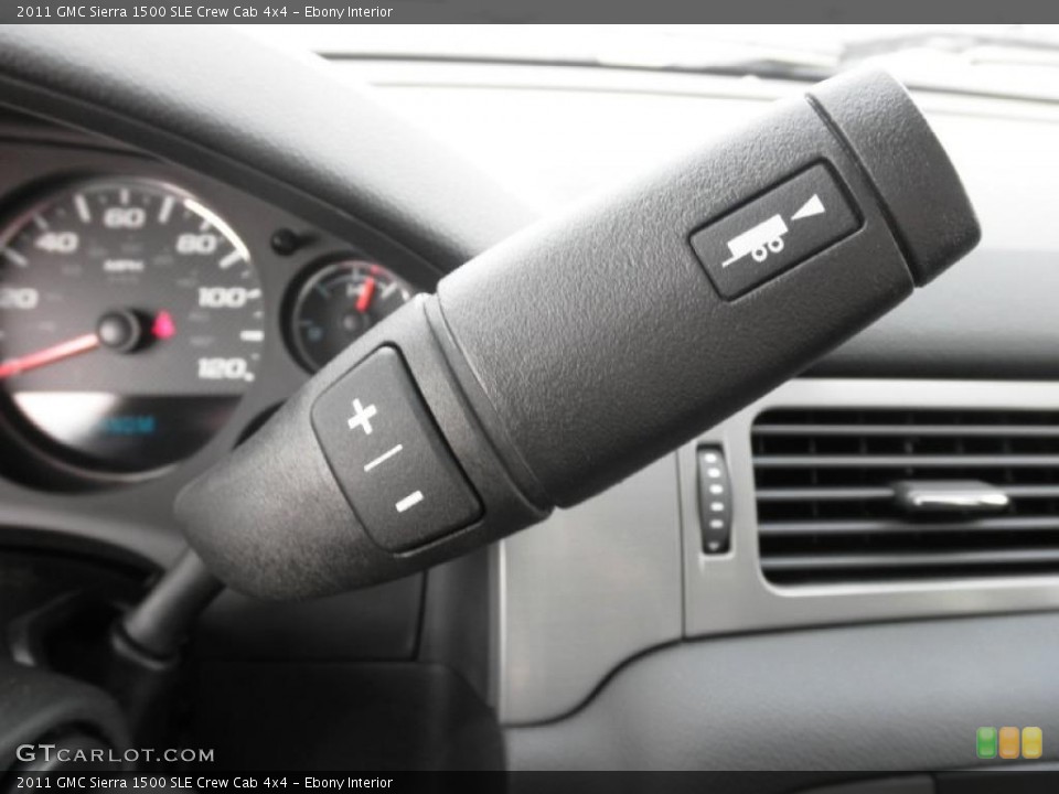 Ebony Interior Controls for the 2011 GMC Sierra 1500 SLE Crew Cab 4x4 #47494557