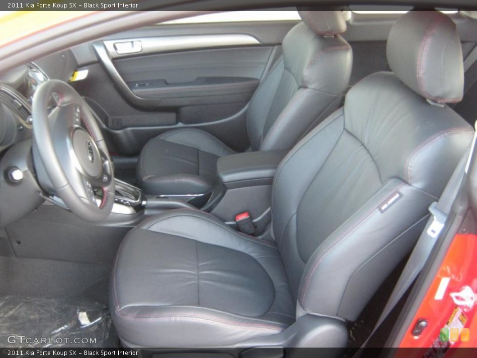 Black Sport Interior Photo for the 2011 Kia Forte Koup SX #47497239