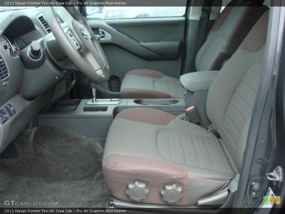 Pro 4X Graphite/Red Interior Photo for the 2011 Nissan Frontier Pro-4X Crew Cab #47497824