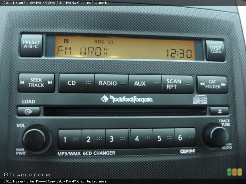 Pro 4X Graphite/Red Interior Controls for the 2011 Nissan Frontier Pro-4X Crew Cab #47497842