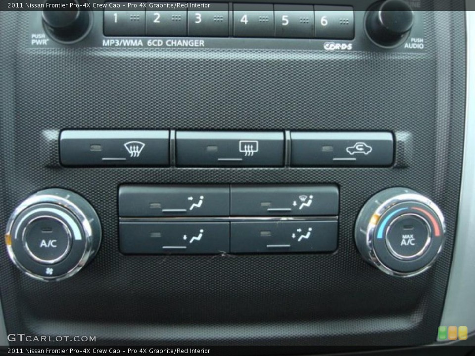 Pro 4X Graphite/Red Interior Controls for the 2011 Nissan Frontier Pro-4X Crew Cab #47497845