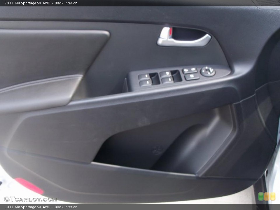 Black Interior Door Panel for the 2011 Kia Sportage SX AWD #47501998