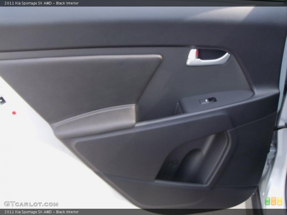 Black Interior Door Panel for the 2011 Kia Sportage SX AWD #47502013