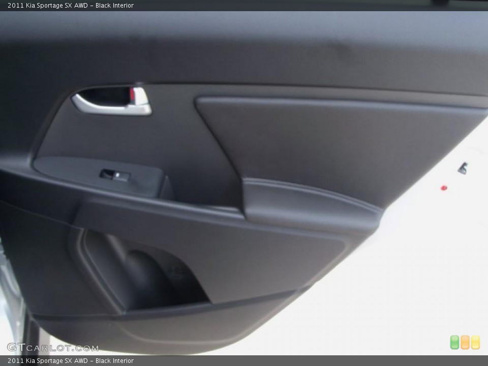 Black Interior Door Panel for the 2011 Kia Sportage SX AWD #47502040