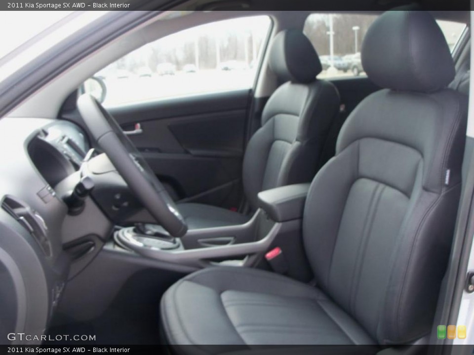 Black Interior Photo for the 2011 Kia Sportage SX AWD #47502055