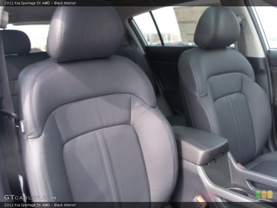 Black Interior Photo for the 2011 Kia Sportage SX AWD #47502070