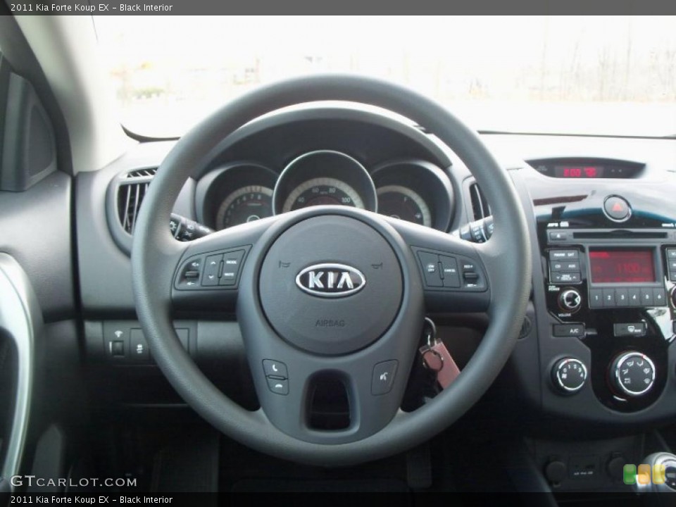 Black Interior Steering Wheel for the 2011 Kia Forte Koup EX #47502616