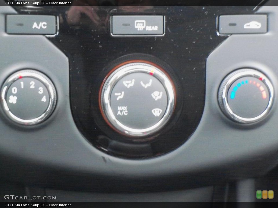 Black Interior Controls for the 2011 Kia Forte Koup EX #47502721