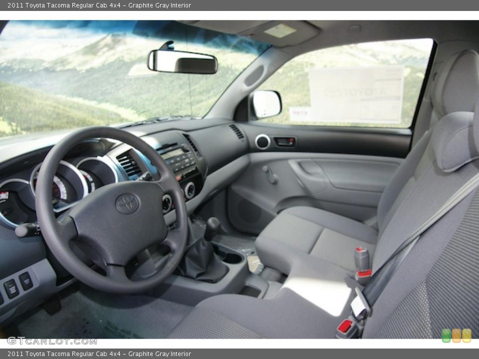 Graphite Gray Interior Photo for the 2011 Toyota Tacoma Regular Cab 4x4 #47505181