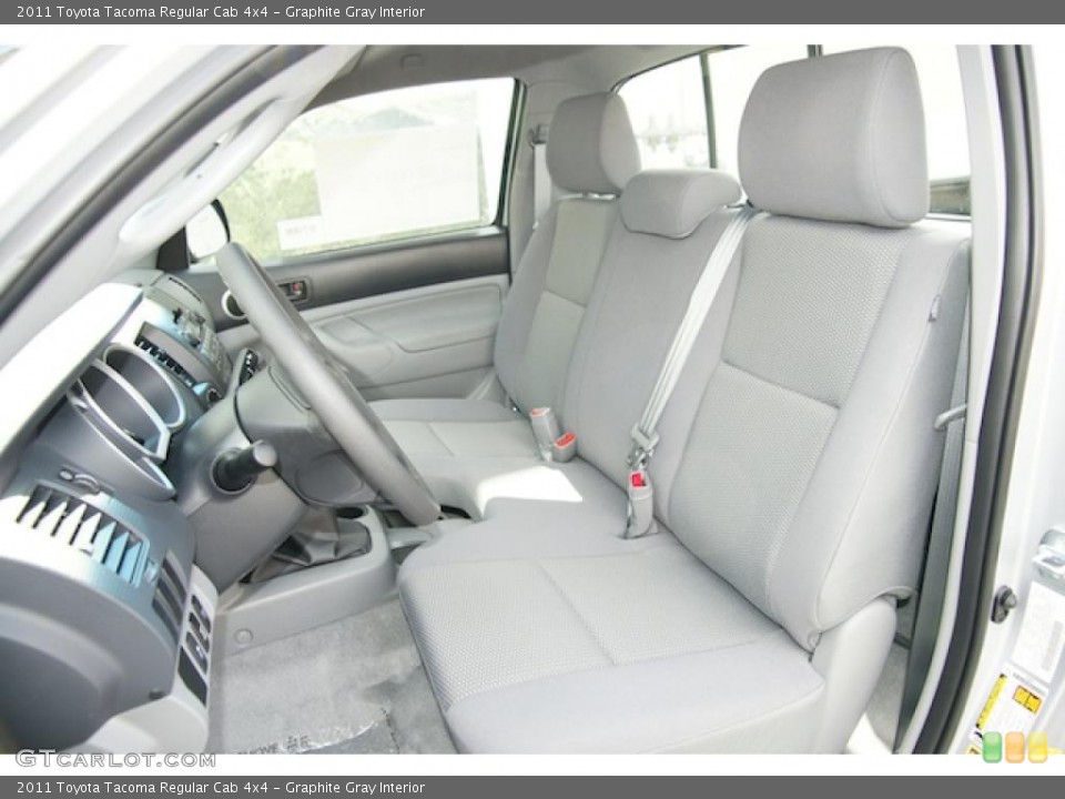 Graphite Gray Interior Photo for the 2011 Toyota Tacoma Regular Cab 4x4 #47505196