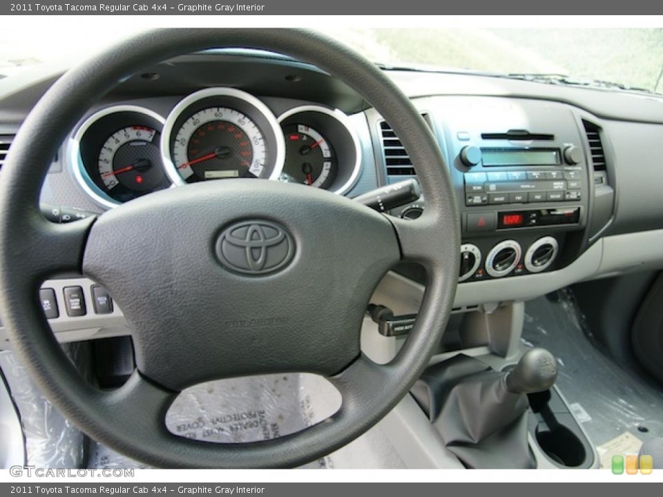 Graphite Gray Interior Dashboard for the 2011 Toyota Tacoma Regular Cab 4x4 #47505211