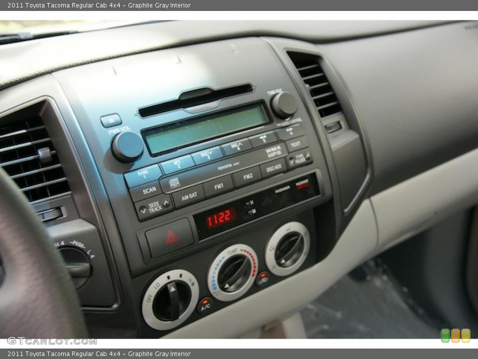 Graphite Gray Interior Controls for the 2011 Toyota Tacoma Regular Cab 4x4 #47505226