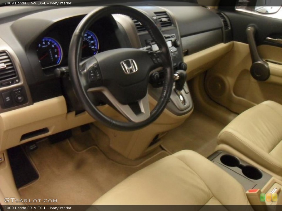 Ivory Interior Prime Interior for the 2009 Honda CR-V EX-L #47506834