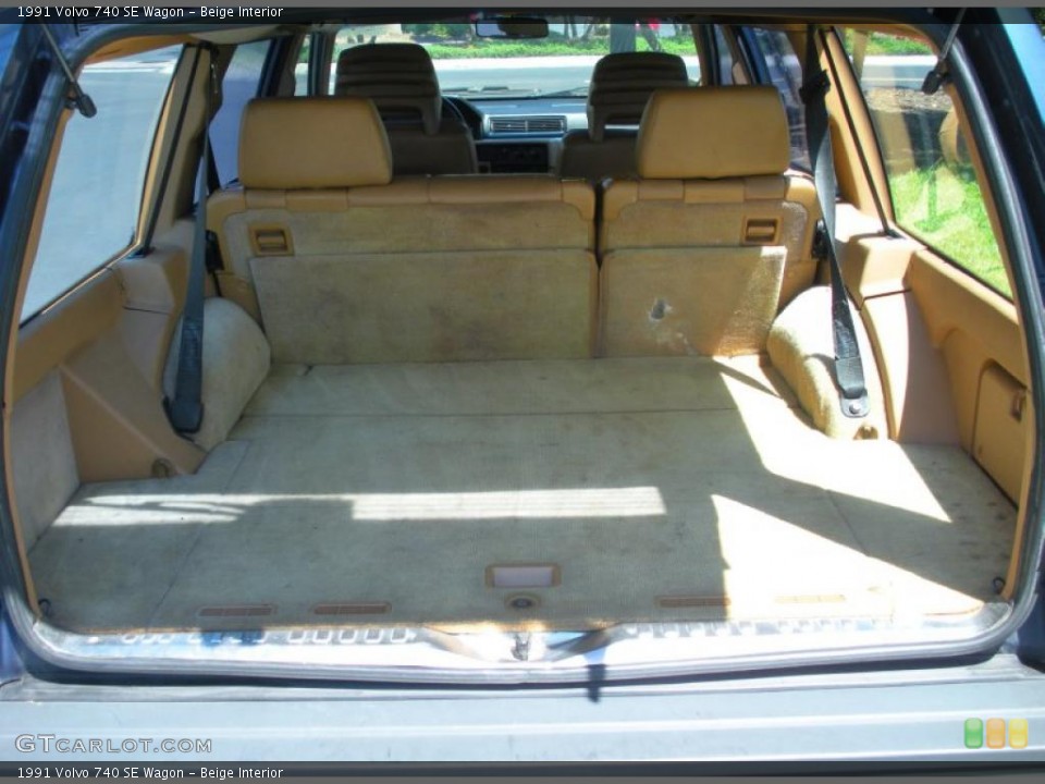 Beige Interior Trunk for the 1991 Volvo 740 SE Wagon #47507011
