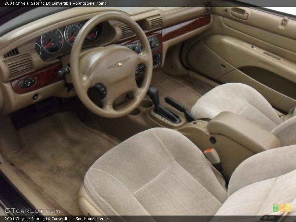 Sandstone Interior Prime Interior for the 2001 Chrysler Sebring LX Convertible #47507644