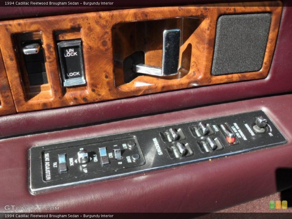 Burgundy Interior Controls for the 1994 Cadillac Fleetwood Brougham Sedan #47509006