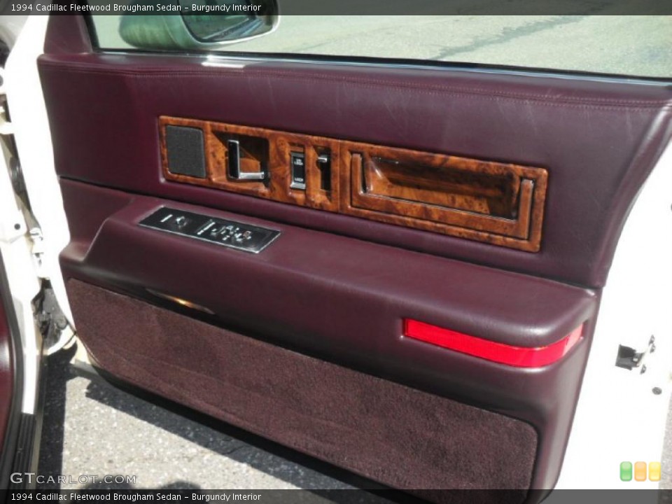 Burgundy Interior Door Panel for the 1994 Cadillac Fleetwood Brougham Sedan #47509180