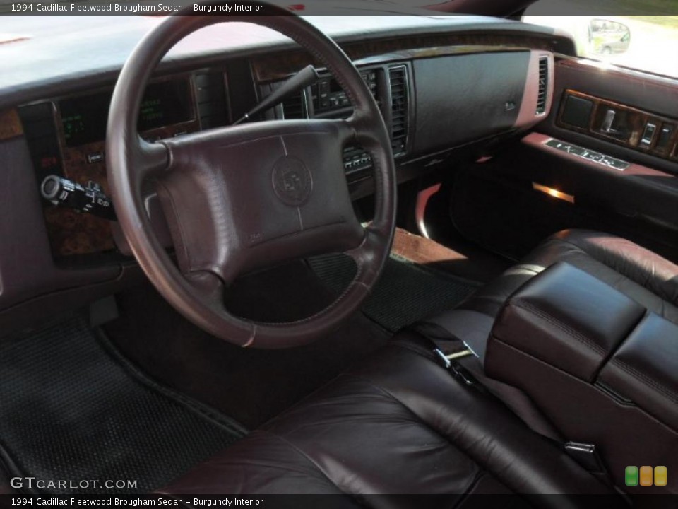 Burgundy Interior Prime Interior for the 1994 Cadillac Fleetwood Brougham Sedan #47509252