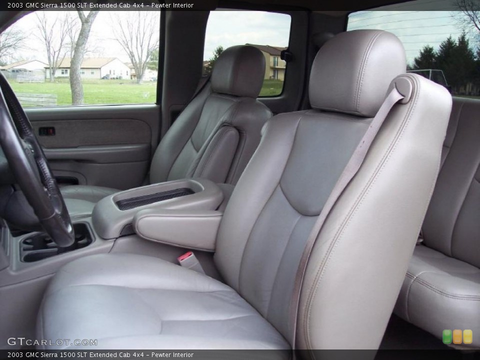 Pewter Interior Photo for the 2003 GMC Sierra 1500 SLT Extended Cab 4x4 #47509546