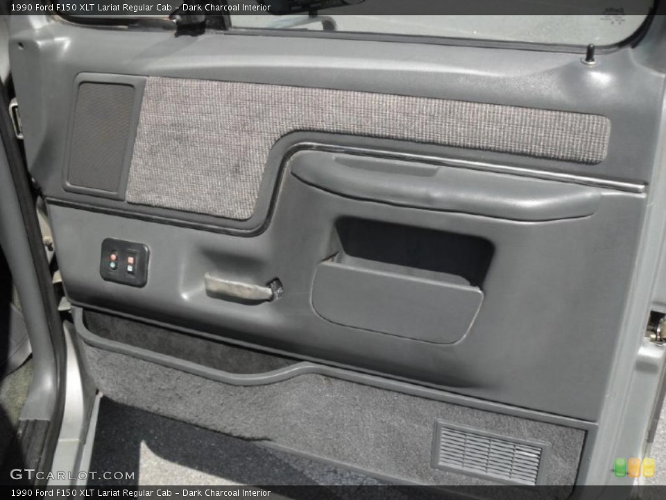 Dark Charcoal Interior Door Panel for the 1990 Ford F150 XLT Lariat Regular Cab #47509888