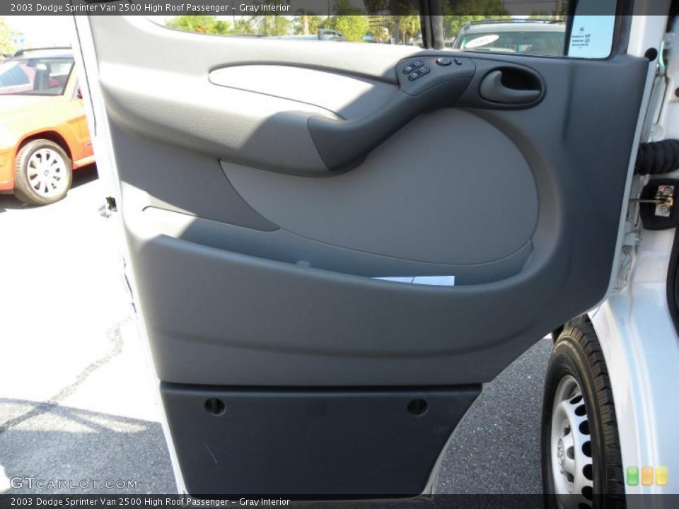 Gray Interior Door Panel for the 2003 Dodge Sprinter Van 2500 High Roof Passenger #47514769